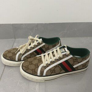 Gucci Brown and Cream Women's Sneakers